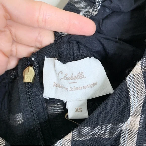 NEW Cleobella x Katherine Schwarzenegger Sun Valley Ankle Dress (Sz XS) Plaid - Picture 8 of 11